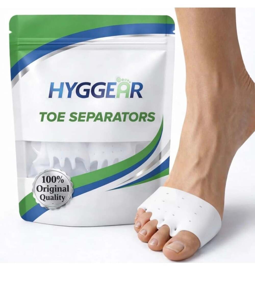 Hyggear Toe Separators White Silicone Gel Spacers